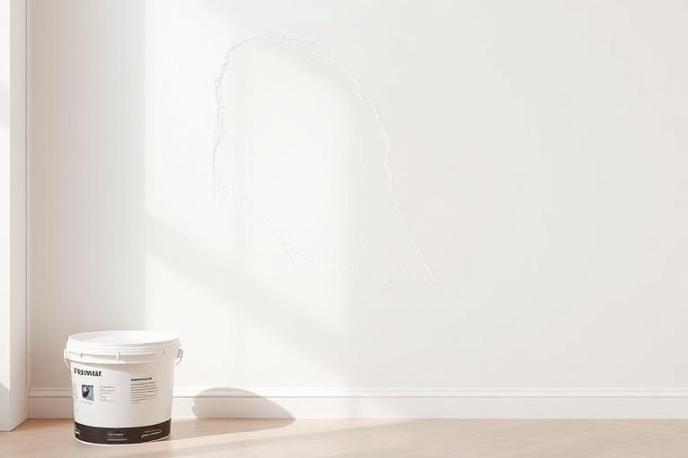 Acrylic distemper applied on an interior wall